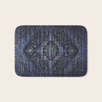 Dark Vintage Traditional Oriental Rug Bath Mat Gallery Image 1