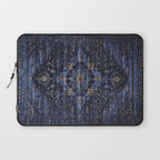 Dark Vintage Traditional Oriental Rug Laptop Sleeve Gallery Image 1