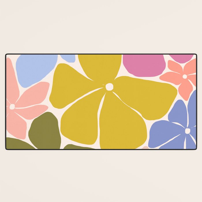 Carefree Blooms Desk Mat Gallery Image 3