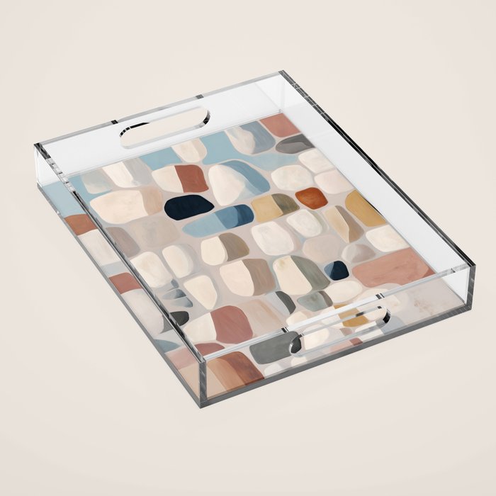Soft Organic Stone Forms Acrylic Tray Gallery Image 1