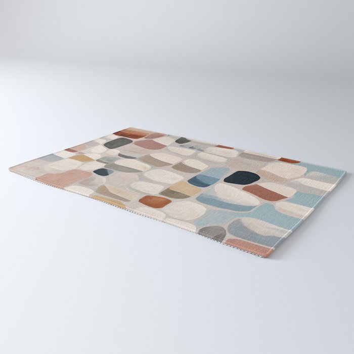 Soft Organic Stone Forms Rug Gallery Image 3