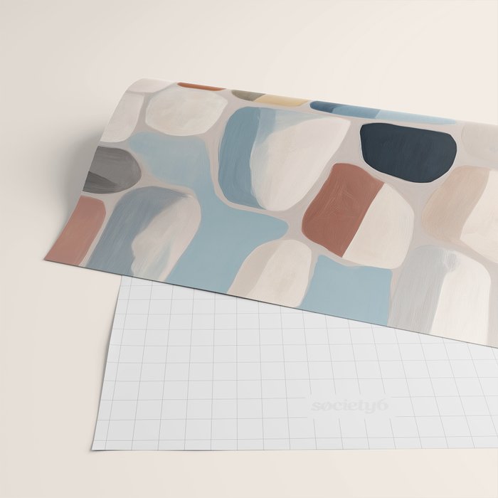 Soft Organic Stone Forms Wrapping Paper Gallery Image 2