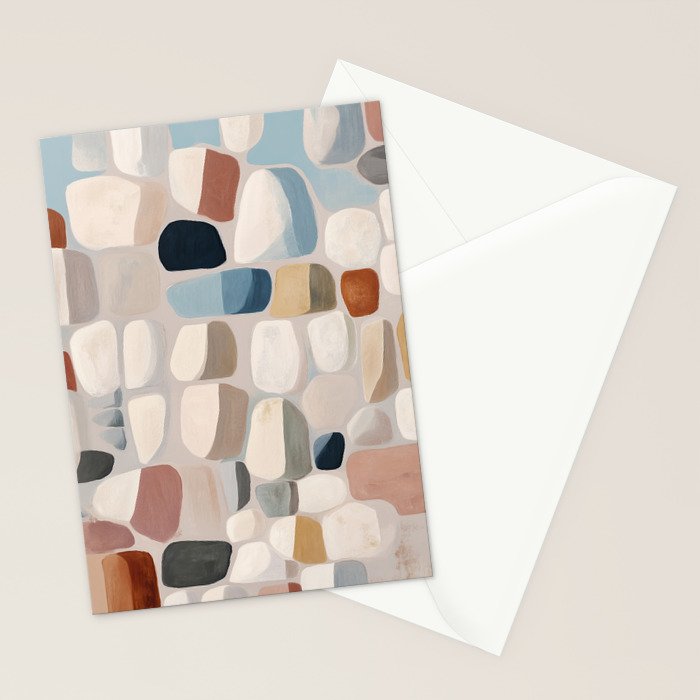 Soft Organic Stone Forms Stationery Card Gallery Image 2