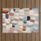 Soft Organic Stone Forms Outdoor Rug Gallery Image 1