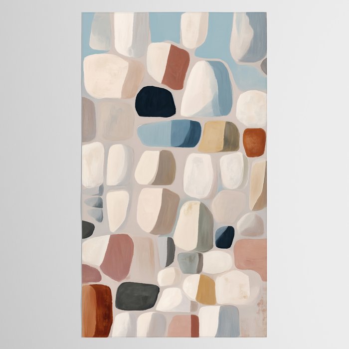 Soft Organic Stone Forms Tablecloth Gallery Image 2