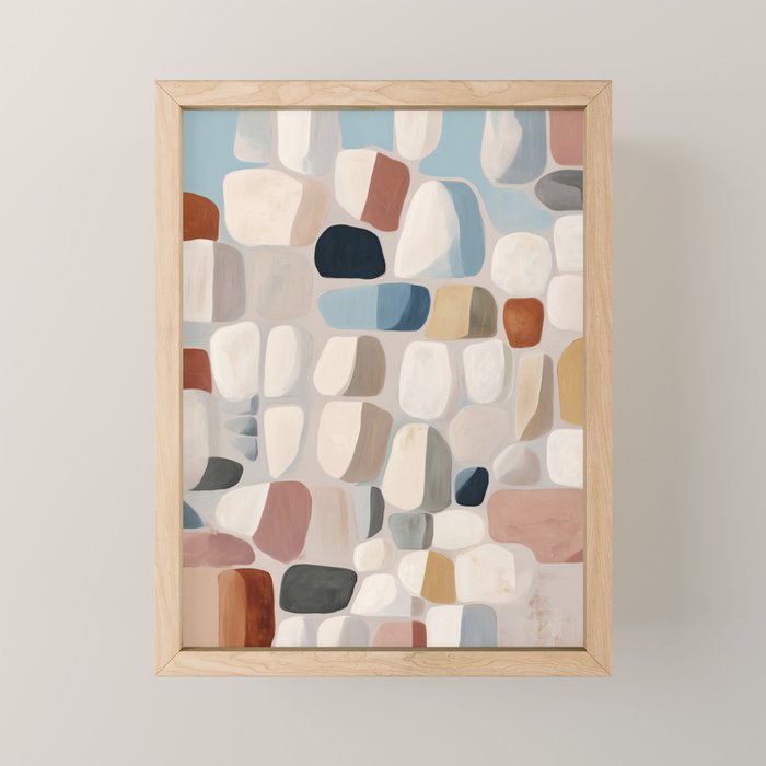 Soft Organic Stone Forms Mini Art Print Gallery Image 1