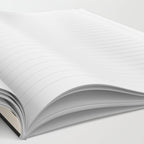Fine Stripes Vertical Minimalist Pattern in Black and Almond Cream Notebook Gallery Image 2