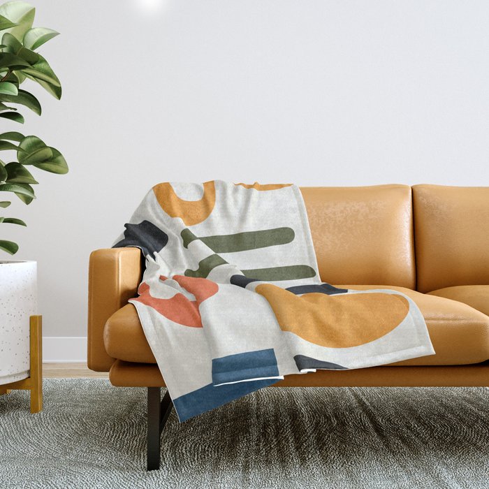 Abstract Colorful Setting 5 Throw Blanket Gallery Image 1