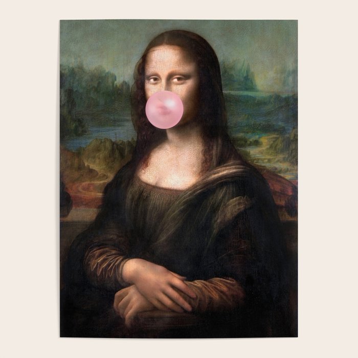  Mona Lisa Bubble Gum Poster Gallery Image 1