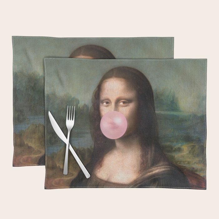  Mona Lisa Bubble Gum Placemat Gallery Image 1