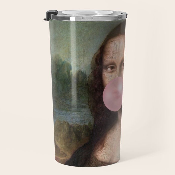  Mona Lisa Bubble Gum Travel Mug Gallery Image 3