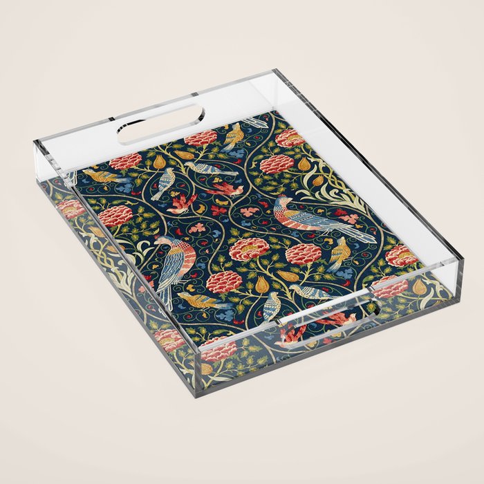 Seasons By May Iris William Morris 1895 Acrylic Tray Gallery Image 1