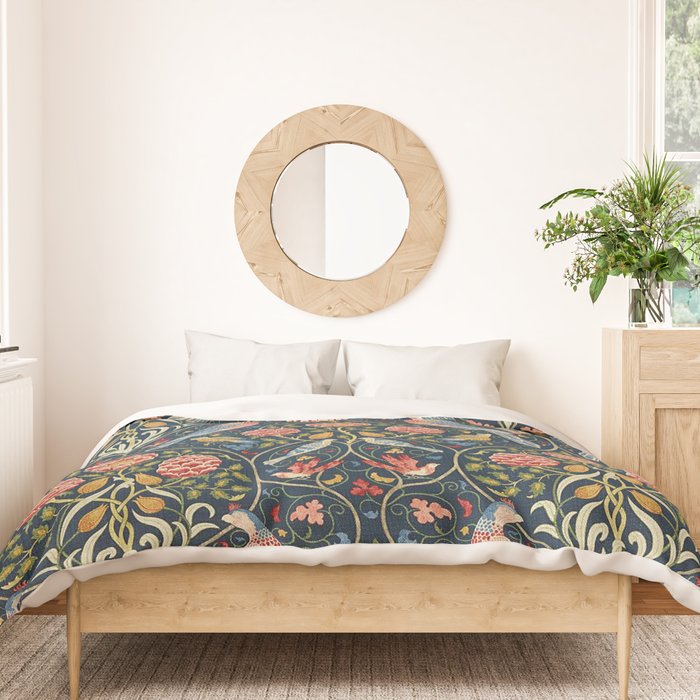 Seasons By May Iris William Morris 1895 Duvet Cover Gallery Image 3