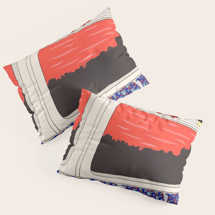View from London Train Line Pillow Sham Gallery Image 3