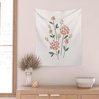 Wildflowers - Blush Wall Tapestry Gallery Image 2