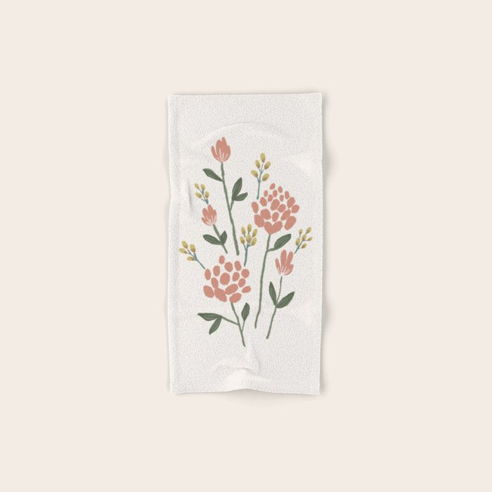 Wildflowers - Blush Bath Towel Gallery Image 1