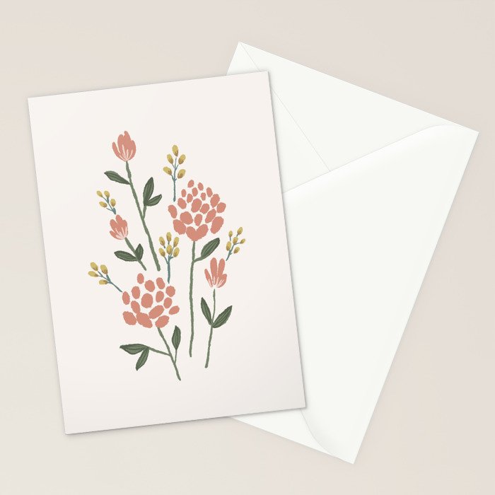 Wildflowers - Blush Stationery Card Gallery Image 2
