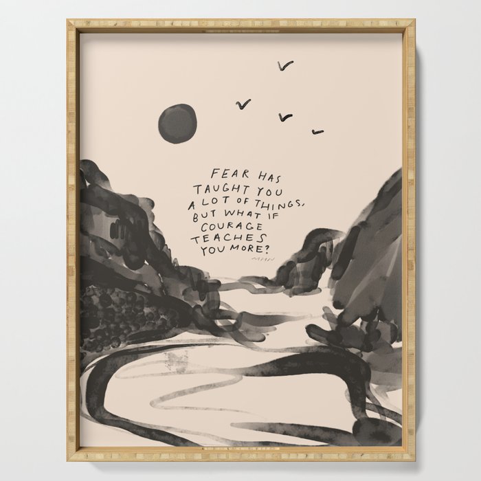 Fear Has Taught You Serving Tray Gallery Image 1
