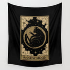 The New Moon - Dark Background Wall Tapestry Gallery Image 4