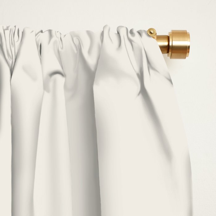 Minimal Arch XXXVI Creme and Orange Modern Geometric Lines Window Curtain Gallery Image 2