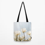 White Tulips In Spring In Holland Photo | Dutch Flowers Art Print |  Europe Travel Photography Tote Bag Gallery Image 2