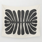 Sea Leaf: Noir Wall Tapestry Gallery Image 4