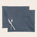 Denim Blue Solid Color Placemat Gallery Image 1