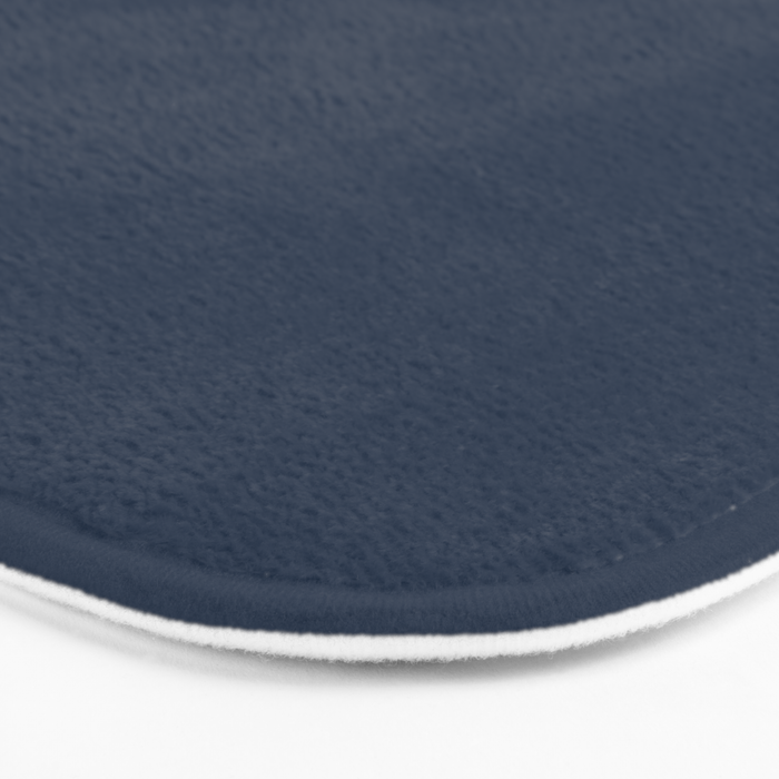 Denim Blue Solid Color Bath Mat Gallery Image 3