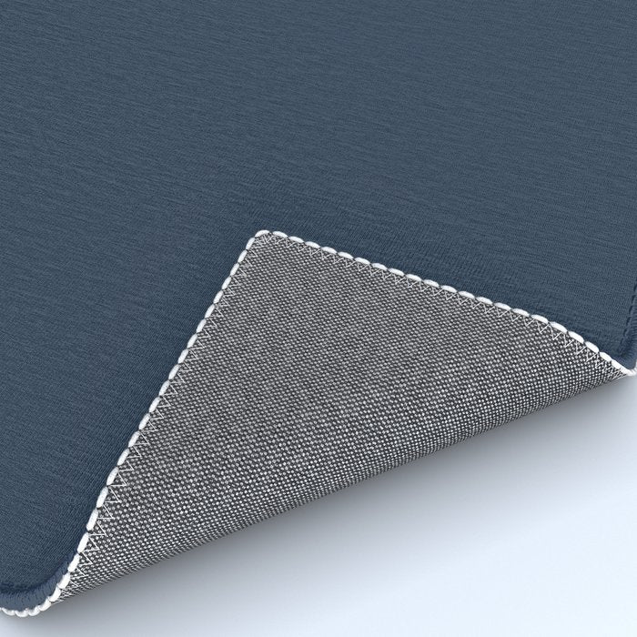 Denim Blue Solid Color Rug Gallery Image 4