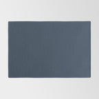 Denim Blue Solid Color Rug Gallery Image 2