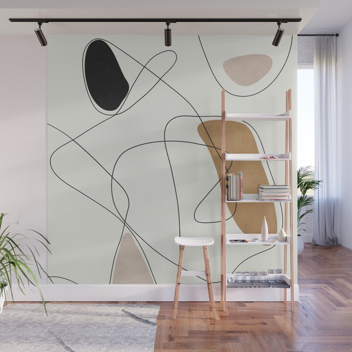 Thin Flow II Wall Mural Gallery Image 1