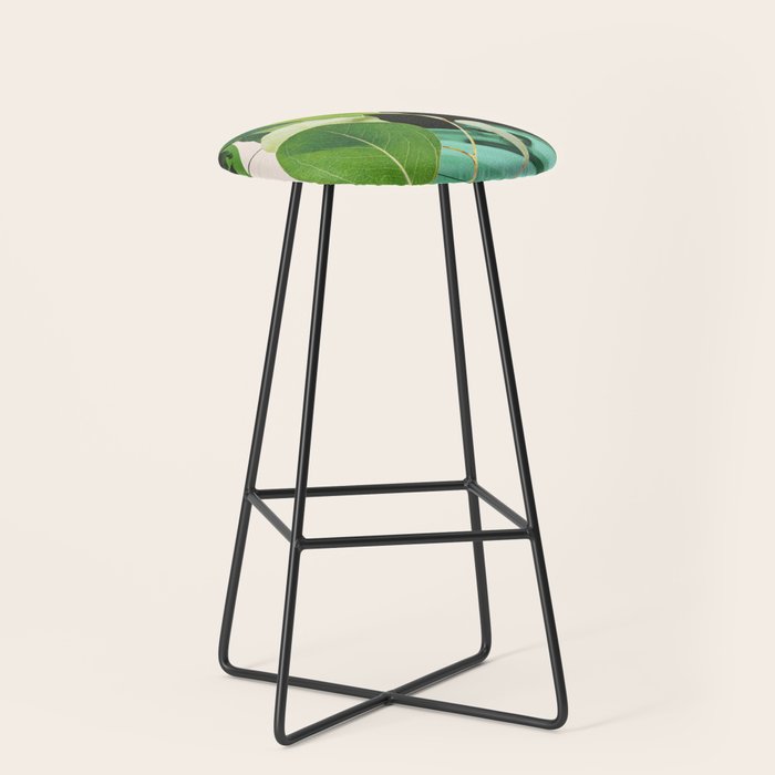 Abstract Botanical 4 Stool Gallery Image 1