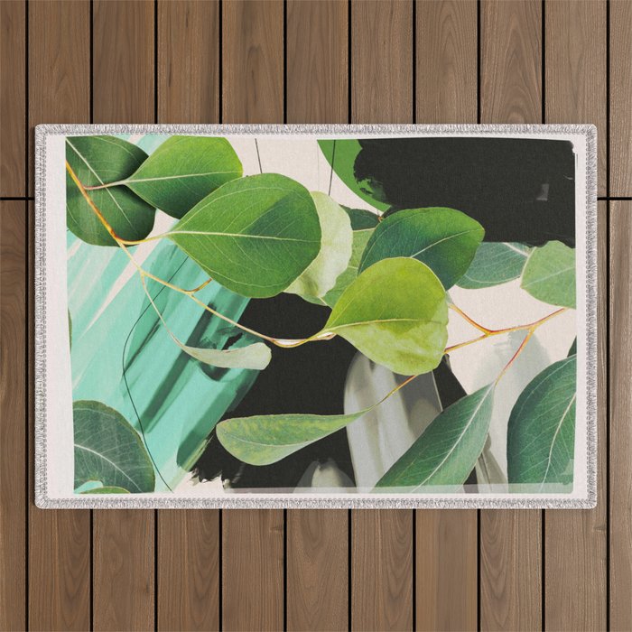 Abstract Botanical 4 Outdoor Rug Gallery Image 1