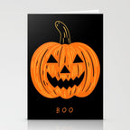 Happy Halloween funny pumpkin cartoon doodle Stationery Card Gallery Image 2