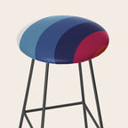 Retro Sunset Wave Vibes Stool Gallery Image 2
