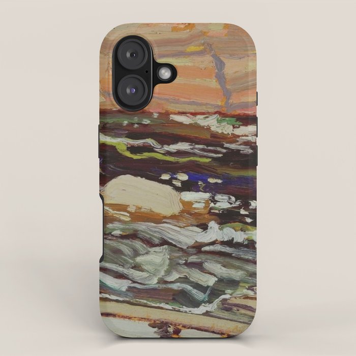 Tom Thomson Dark Waters spring 1916 Canadian Landscape Artist iPhone Case Gallery Image 1