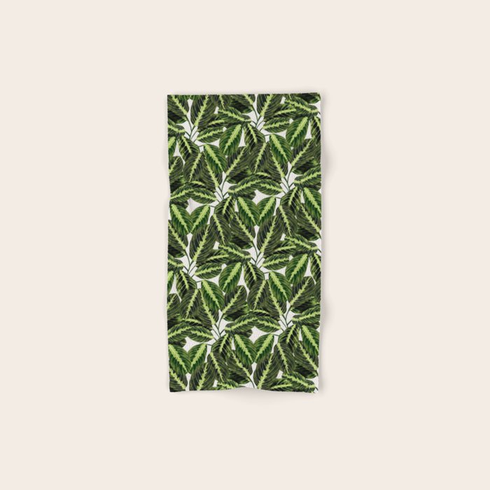 Maranta Lemon lime interior Plant Bath Towel Gallery Image 1