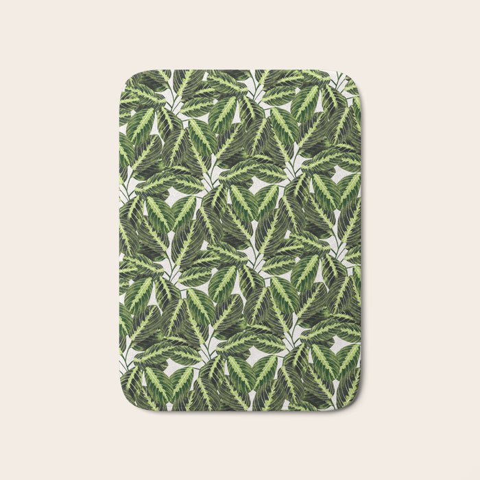 Maranta Lemon lime interior Plant Bath Mat Gallery Image 1