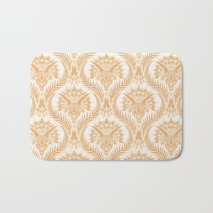 Triceratops Damask - Golden Bath Mat Gallery Image 1