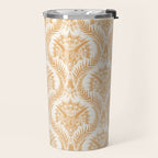 Triceratops Damask - Golden Travel Mug Gallery Image 2