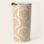 Triceratops Damask - Golden Travel Mug Gallery Image 3