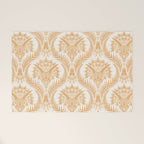 Triceratops Damask - Golden Welcome Mat Gallery Image 1
