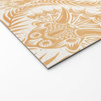 Triceratops Damask - Golden Welcome Mat Gallery Image 2