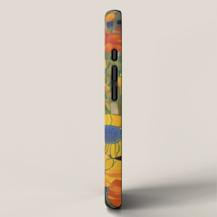 Garden with Colorful Abstract Flowers iPhone Case Gallery Image 2