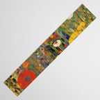 Garden with Colorful Abstract Flowers Table Runner Gallery Image 3