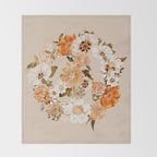 Botanica Peace sign - bohemian Throw Blanket Gallery Image 2