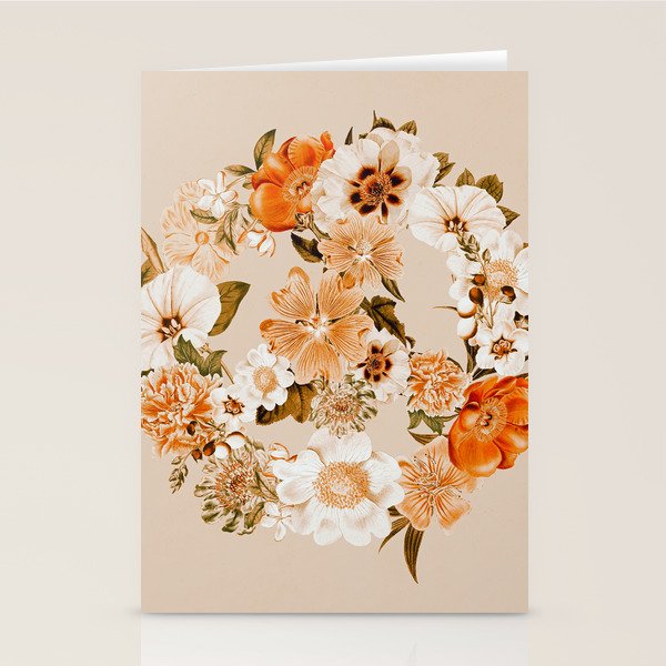 Botanica Peace sign - bohemian Stationery Card Gallery Image 1