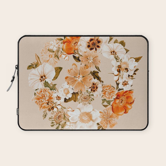 Botanica Peace sign - bohemian Laptop Sleeve Gallery Image 1
