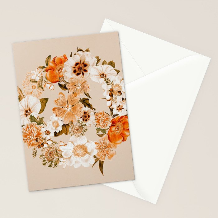 Botanica Peace sign - bohemian Stationery Card Gallery Image 2