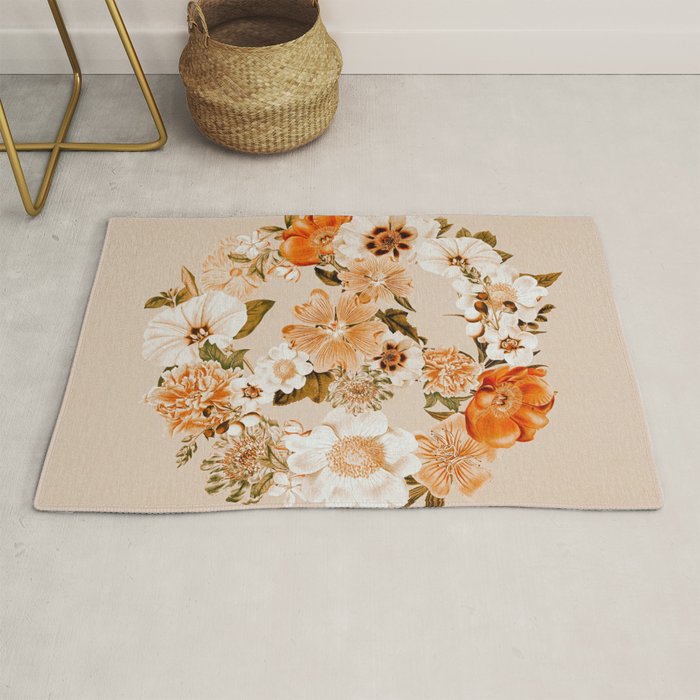 Botanica Peace sign - bohemian Rug Gallery Image 1